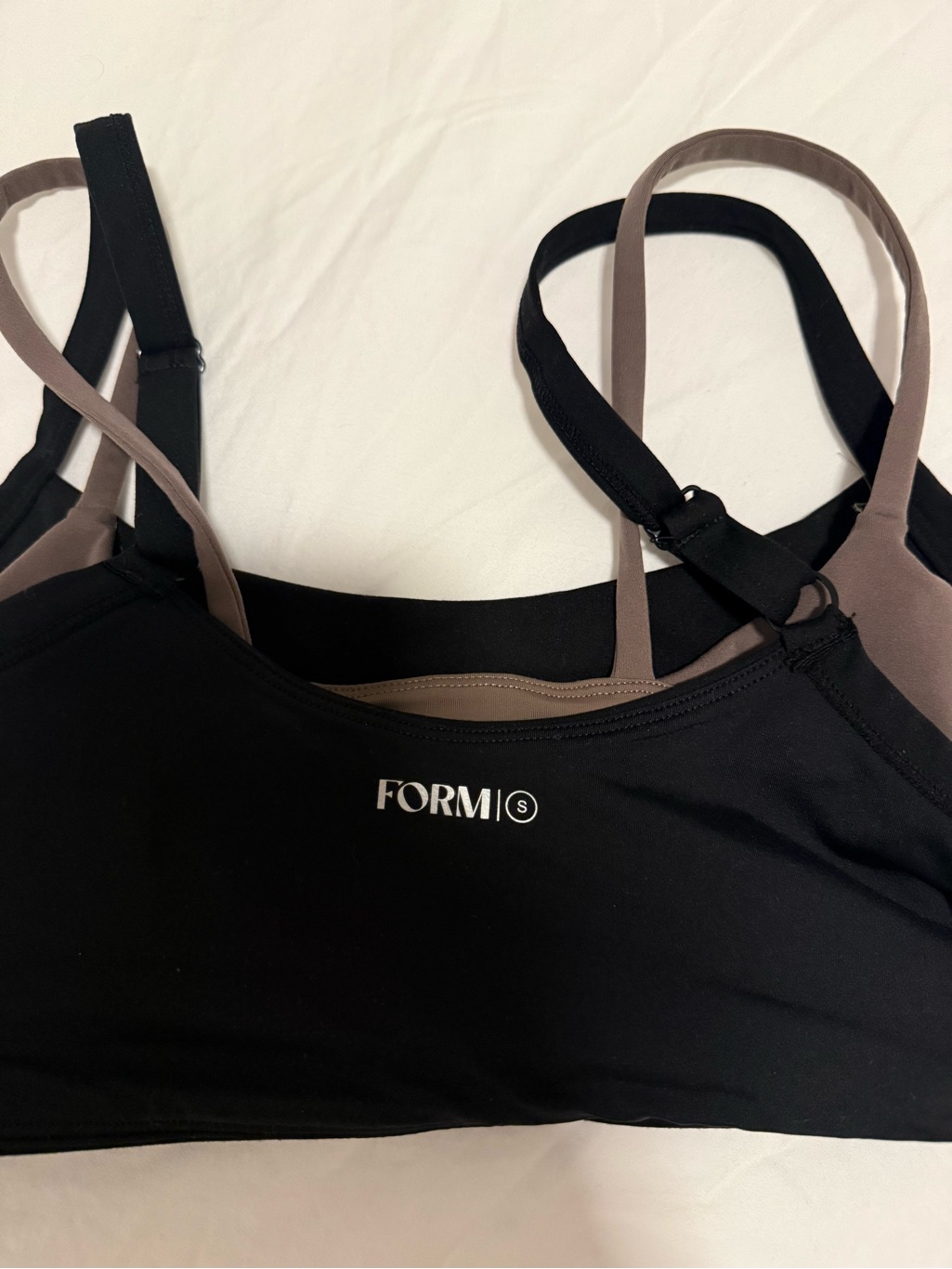 Form Layered Sports Bra In Walnut — image 4 of 4